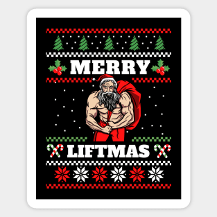 Ugly Sweater Gym Christmas Sticker